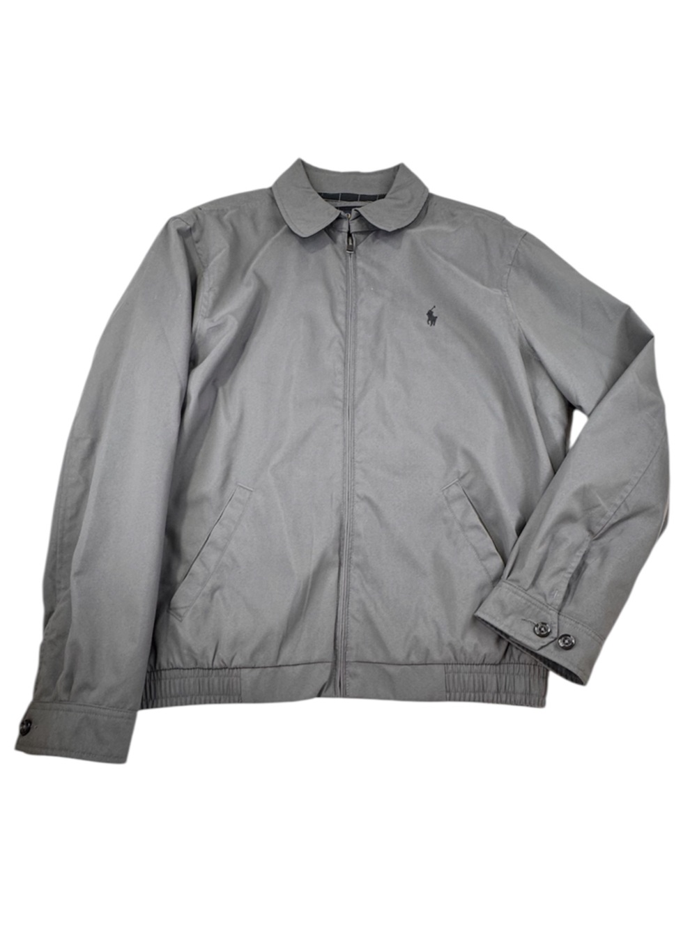 !!!!!!! SOLD !!!!!!!! Small Gray Cotton Casual Lightweight Preppy Zip